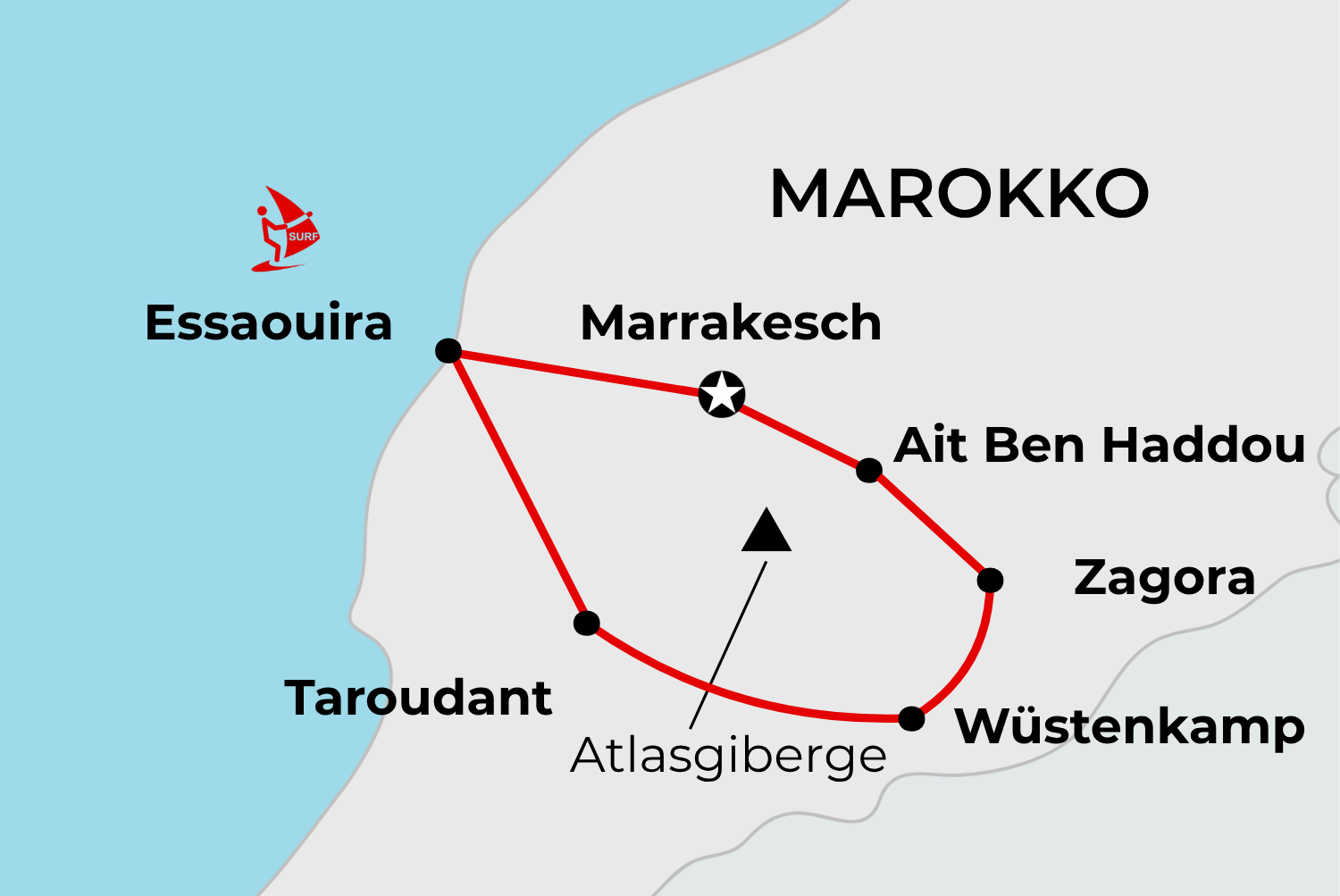 Entdeckung des Südens Marokkos.