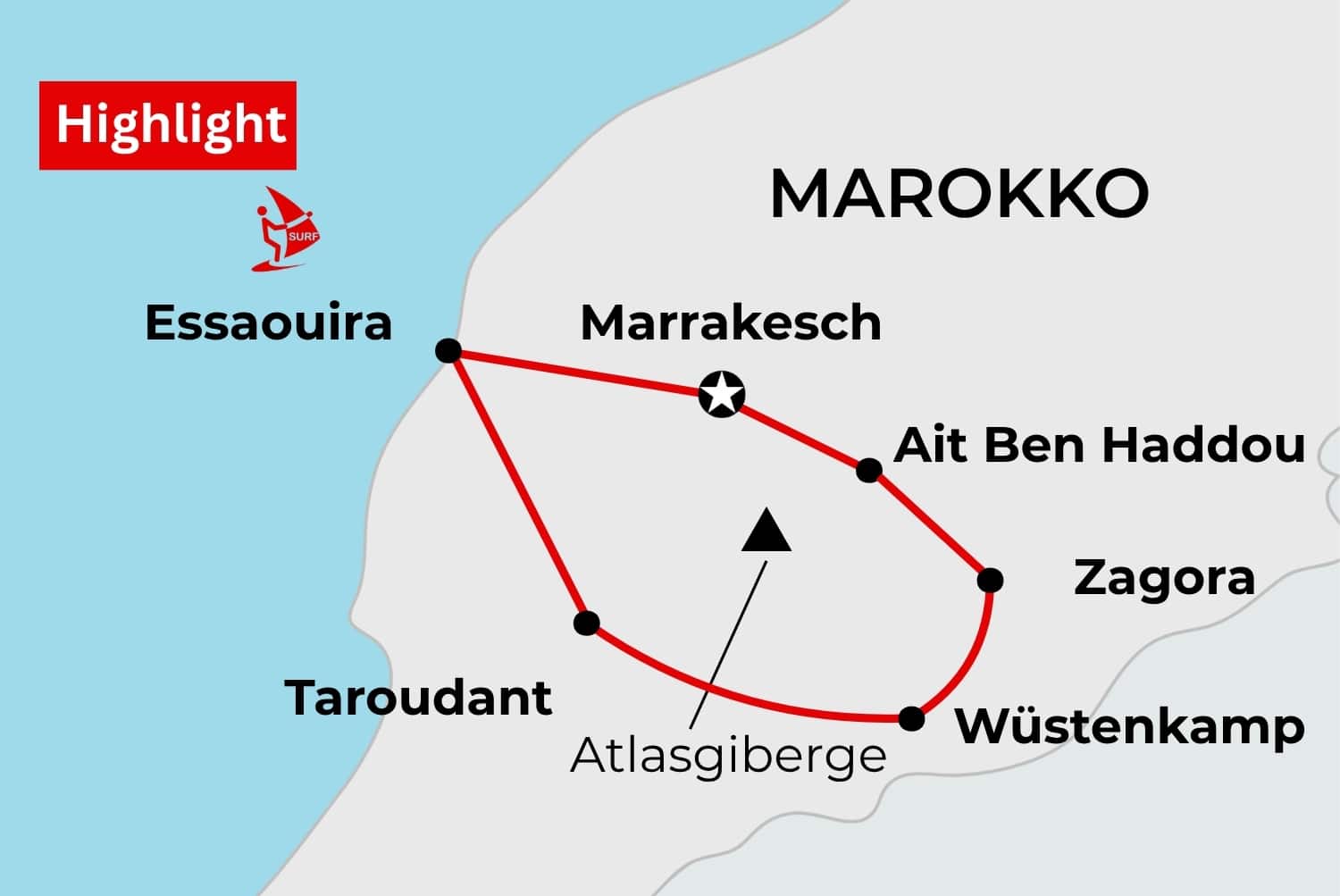 Entdeckung des Südens Marokkos.