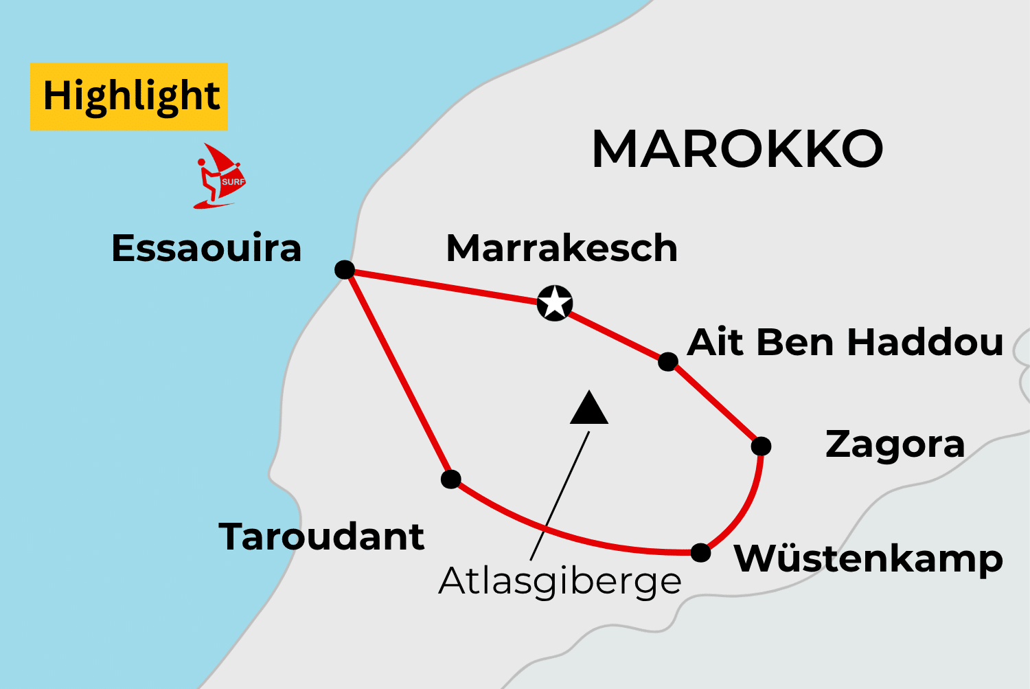 Entdeckung des Südens Marokkos.